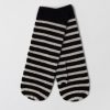 Women Fall Winter Spring Summer Basics | Marseille Mittens Black Barley Stripe