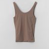 Women Fall Winter Spring Summer Basics | Akubi Seamless Top Cocoa Brown