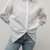 Women Fall Winter Spring Summer Shirts | Jenny Bright White Crepe