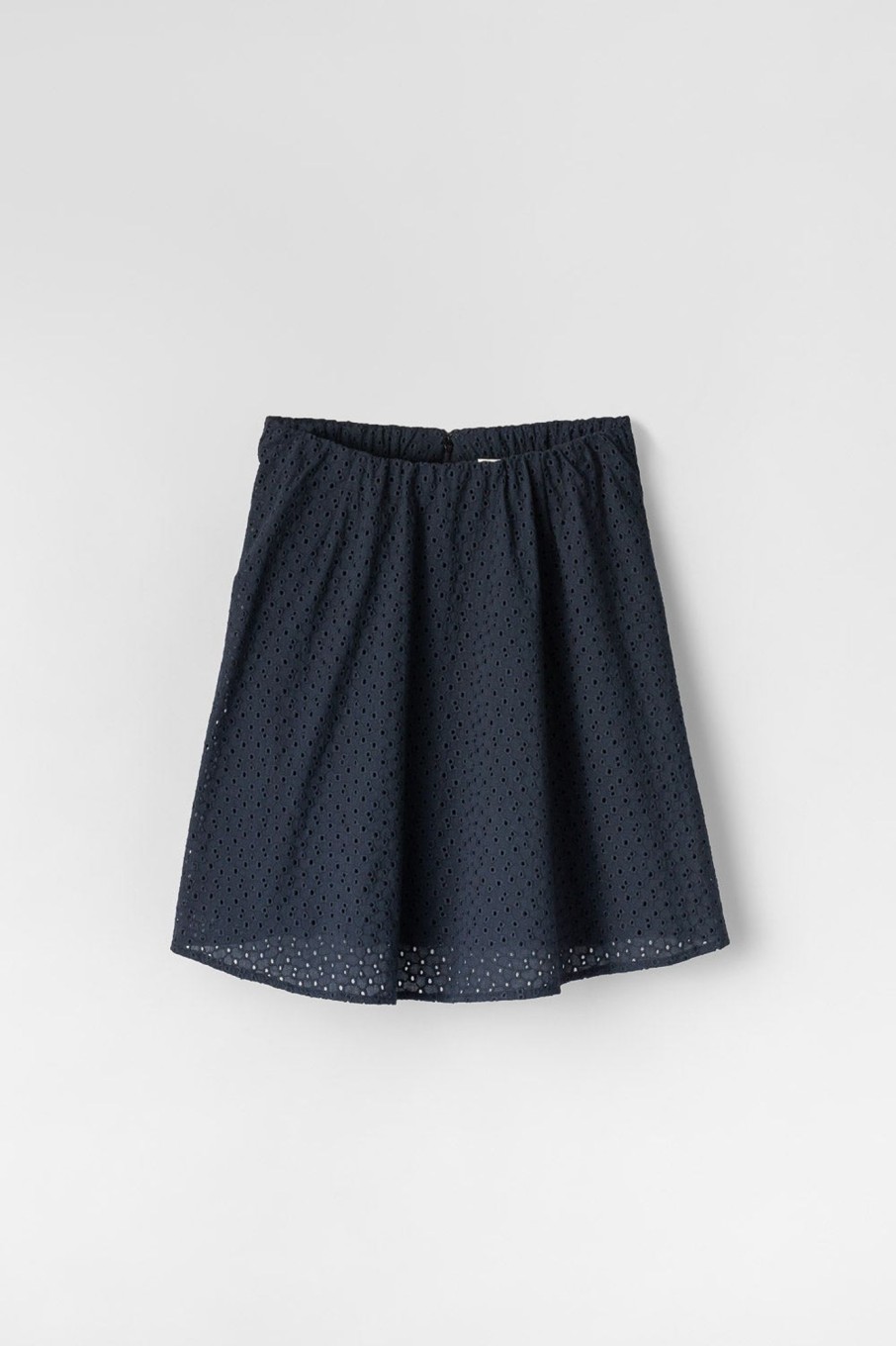 Women Fall Winter Spring Summer Basics | Luna Broderie Anglaise Skirt Anthracite Black