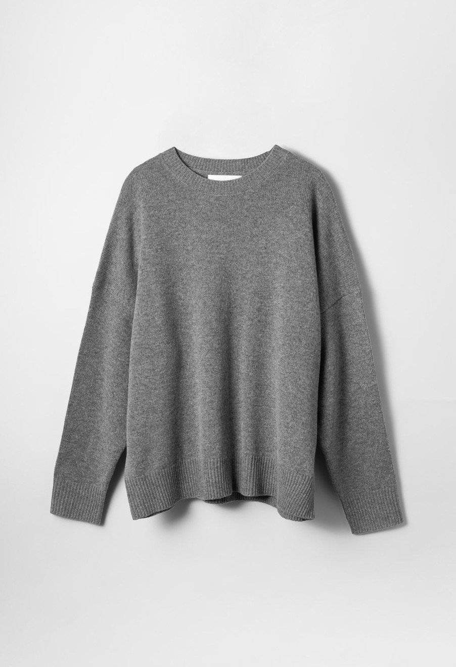 Women Fall Winter Spring Summer Basics | Ash Oversized Jumper Gray Melange