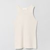 Women Fall Winter Spring Summer Basics | Spark 90'S Tank Top Ecru