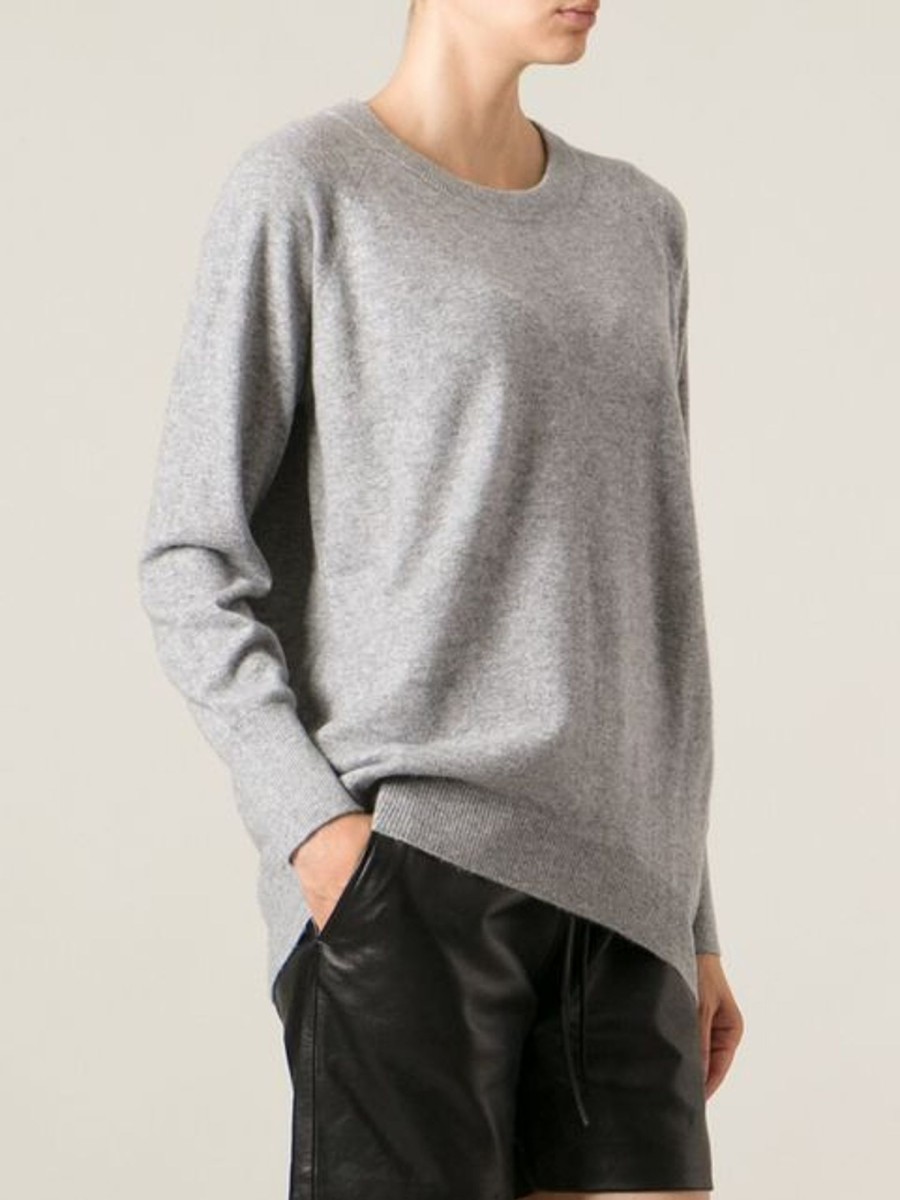 Women Fall Winter Spring Summer Sweaters & Cardigans | Goatman Light Gray Melange