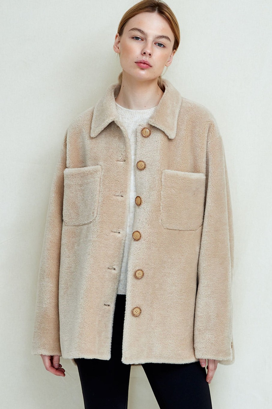 Women Fall Winter Spring Summer Coats & Jackets | Sealiner Teddy Oatmeal