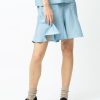 Women Fall Winter Spring Summer Basics | Luna Acetate Skirt Dusty Blue