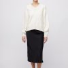 Women Fall Winter Spring Summer Sweaters & Cardigans | Bayside V-Neck Sweater Cream