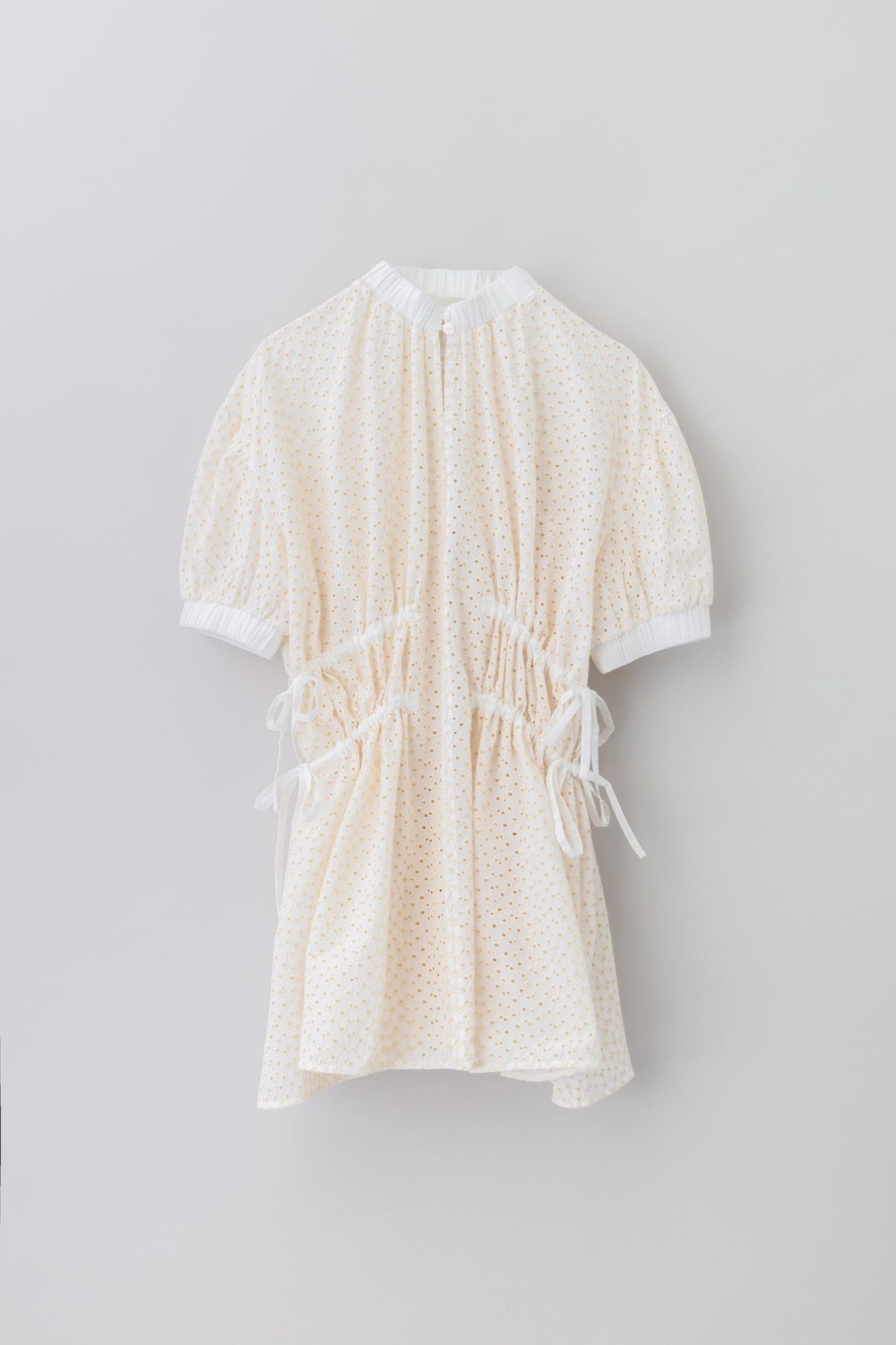 Women Fall Winter Spring Summer Basics | Gitte Broderie Anglaise Vanilla Custard