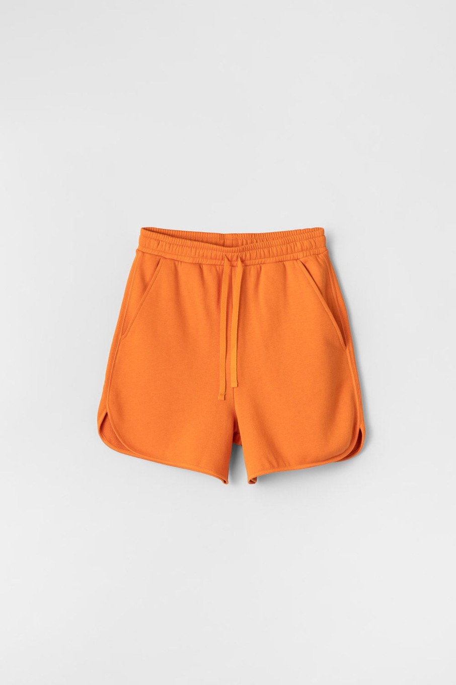 Women Fall Winter Spring Summer Basics | Looking Sweat Shorts Burnt Orange