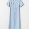 Women Fall Winter Spring Summer Basics | Go Open Back Dress Dusty Blue