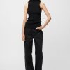 Women Fall Winter Spring Summer Basics | Spark Turtleneck Top Jet Black